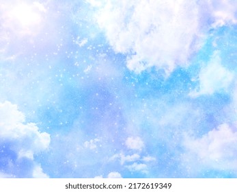 fantasy hand  drawn sky background texture fairy tale dream cute