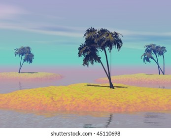 Fantasy Islands Lanscape