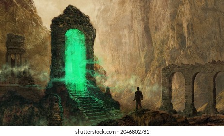 Fantasy Magic Portal - 3D Illustration