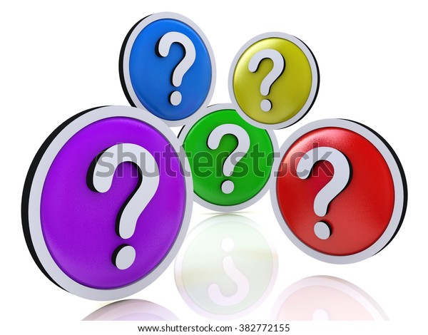 Faq Question Marks Design Information Related Stock Illustration 382772155