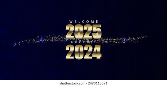 Farewell 2024 Hello 2025 A New Years Transition - Powered by Shutterstock