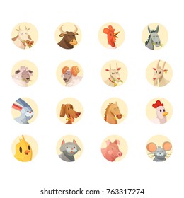 cartoon head images stock