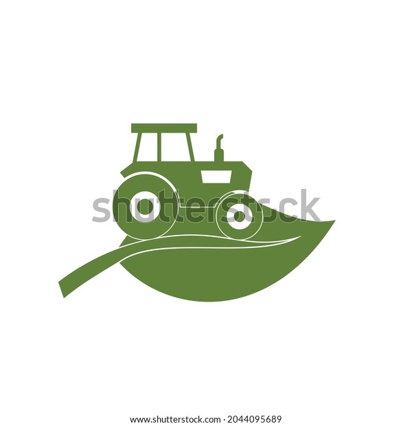 Farm tractor\
icon isolated on white background\

