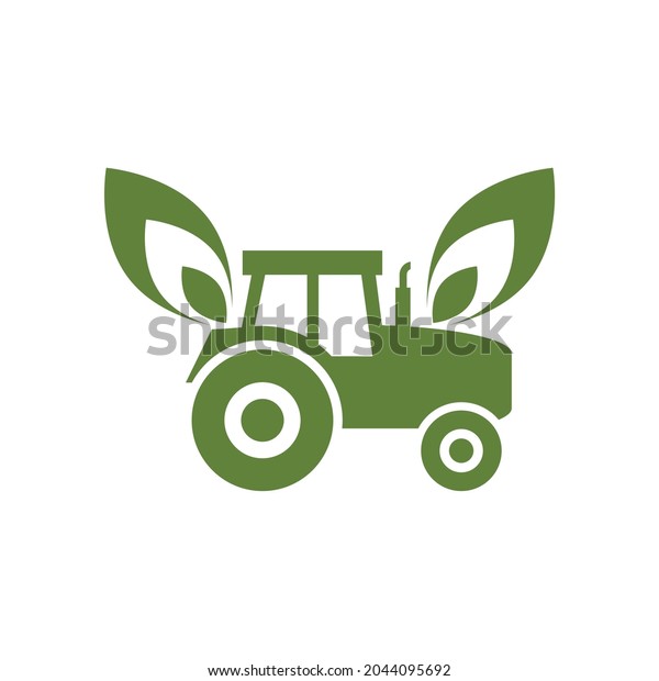 Farm tractor\
icon isolated on white background\
