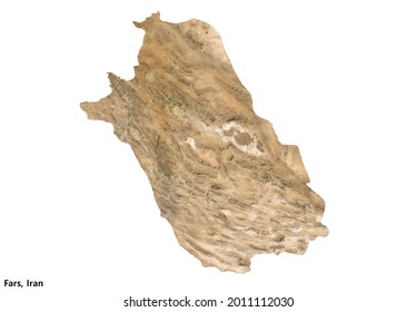 Fars, Iran Satellite Imagery (3D Rendering)