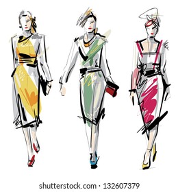 221,992 Fashion model sketch Images, Stock Photos & Vectors | Shutterstock