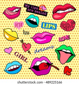 Similar Images, Stock Photos & Vectors of Fashion patch badges with ...