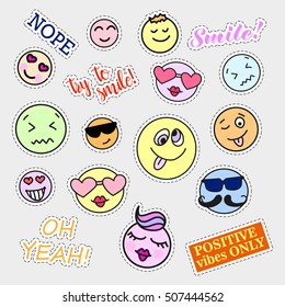 Pop Art Set Fashion Patch Badges Stock Vector (Royalty Free) 499745779