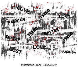 Fashion Trend Setter Brush Pattern And Background