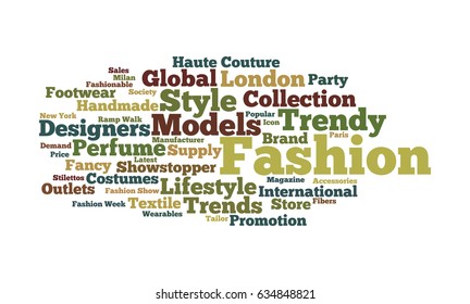 Fashion Word Cloud Stock Illustration 634848821 | Shutterstock