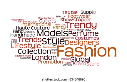 Fashion Word Cloud Stock Illustration 634848890 | Shutterstock