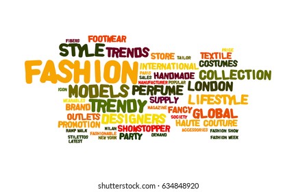 Fashion Word Cloud Stock Illustration 634848920 | Shutterstock