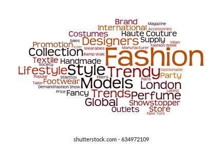 Fashion Word Cloud Stock Illustration 634972109 | Shutterstock