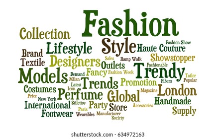 Fashion Word Cloud Stock Illustration 634972163 | Shutterstock