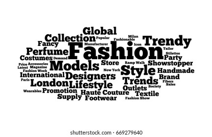 Fashion Word Cloud Stock Illustration 669279640 | Shutterstock