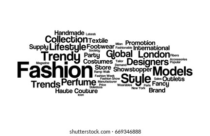 Fashion Word Cloud Stock Illustration 669346888 | Shutterstock