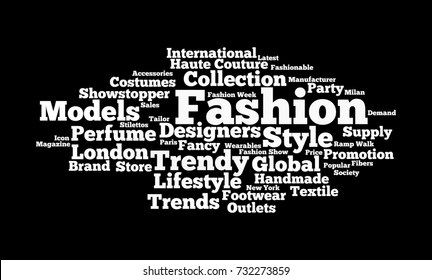 Fashion Word Cloud Stock Illustration 732273859 | Shutterstock