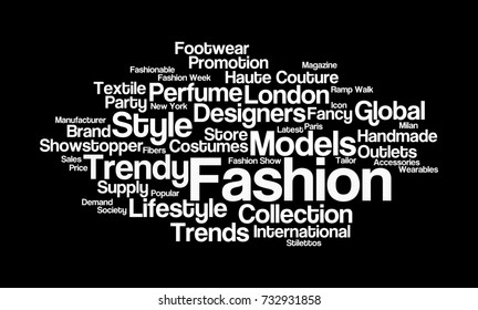 Fashion Word Cloud Stock Illustration 732931858 | Shutterstock