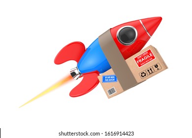 fast-delivery-concept-funny-rocket-260nw