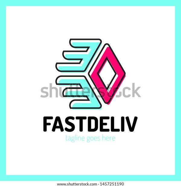 Fast Delivery Logo.\
Hexa Arrow Logotype
