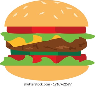 Fast Food Cheese Burger Icon Png Clip Art