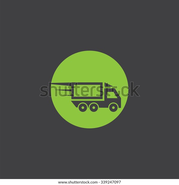 fast\
truck cut identity template icon design\
element