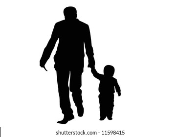 Father One Child Stock Illustration 11598415 | Shutterstock