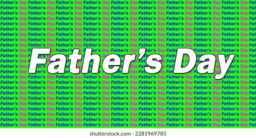 Father's Day with green pattern and write white font style. - Powered by Shutterstock