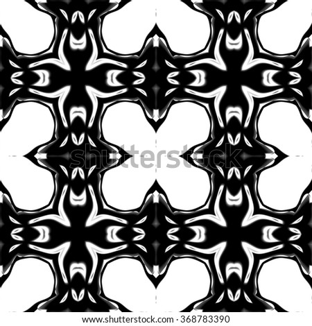 Faultless abstract ornament. Seamless pattern or textures. Kaleidoscopic orient popular style in soften colors.