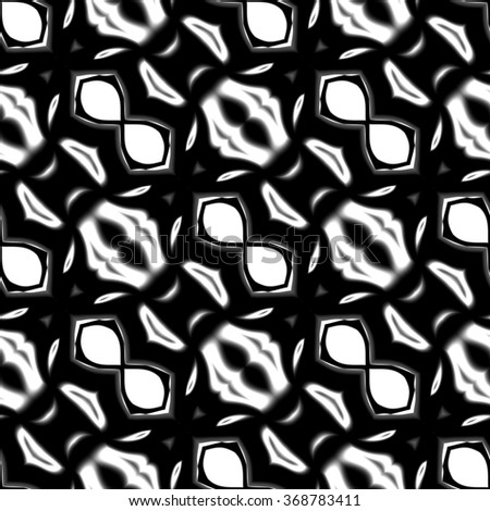 Faultless abstract ornament. Seamless pattern or textures. Kaleidoscopic orient popular style in soften colors.