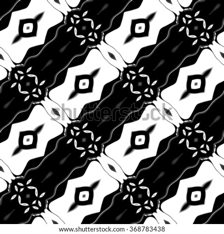 Faultless abstract ornament. Seamless pattern or textures. Kaleidoscopic orient popular style in soften colors.