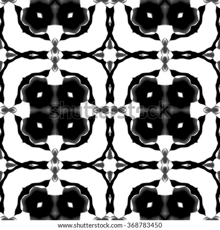 Faultless abstract ornament. Seamless pattern or textures. Kaleidoscopic orient popular style in soften colors.