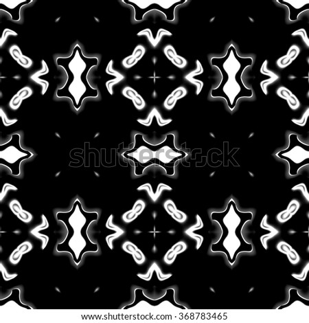 Faultless abstract ornament. Seamless pattern or textures. Kaleidoscopic orient popular style in soften colors.