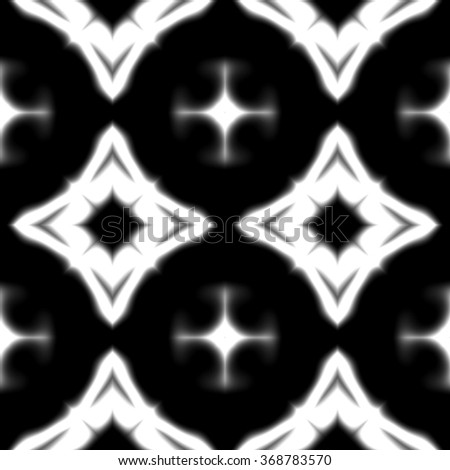 Faultless abstract ornament. Seamless pattern or textures. Kaleidoscopic orient popular style in soften colors.