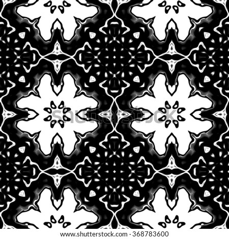 Faultless abstract ornament. Seamless pattern or textures. Kaleidoscopic orient popular style in soften colors.