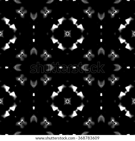 Faultless abstract ornament. Seamless pattern or textures. Kaleidoscopic orient popular style in soften colors.
