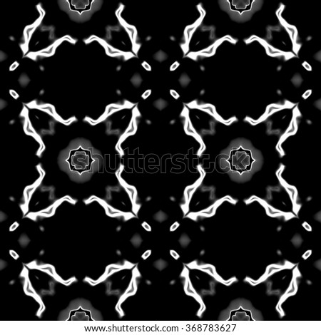 Faultless abstract ornament. Seamless pattern or textures. Kaleidoscopic orient popular style in soften colors.