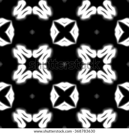 Faultless abstract ornament. Seamless pattern or textures. Kaleidoscopic orient popular style in soften colors.