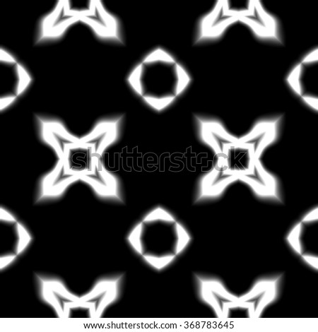 Faultless abstract ornament. Seamless pattern or textures. Kaleidoscopic orient popular style in soften colors.