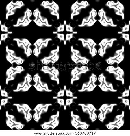 Faultless abstract ornament. Seamless pattern or textures. Kaleidoscopic orient popular style in soften colors.