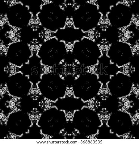 Faultless abstract ornament. Seamless pattern or textures. Kaleidoscopic orient popular style in soften colors.