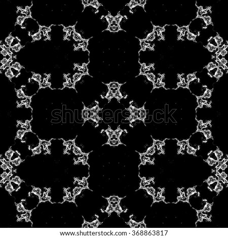 Faultless abstract ornament. Seamless pattern or textures. Kaleidoscopic orient popular style in soften colors.