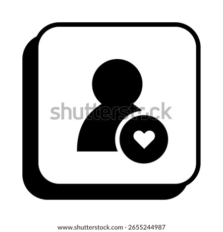 Favorite Contact Icon in Solid Style