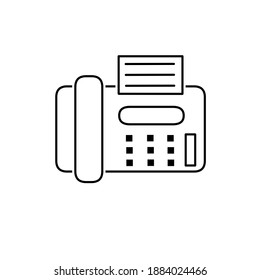 Fax Machine Icon Template Logo