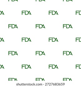 FDA Approved seamless pattern isolated on white background