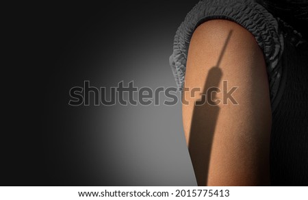 Fear of needles and Trypanophobia or being afraid of medical procedures as a phobia for hypodermic needle injection and scared of hospital visits or substance abuse with 3D illustration elements.