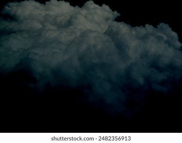 Fearful and artistic creativity with dark clouds illustration along with dark background work and digital shadow effects 