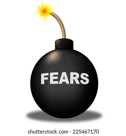 Fears Alert Indicating Caution Advisory And Frightened