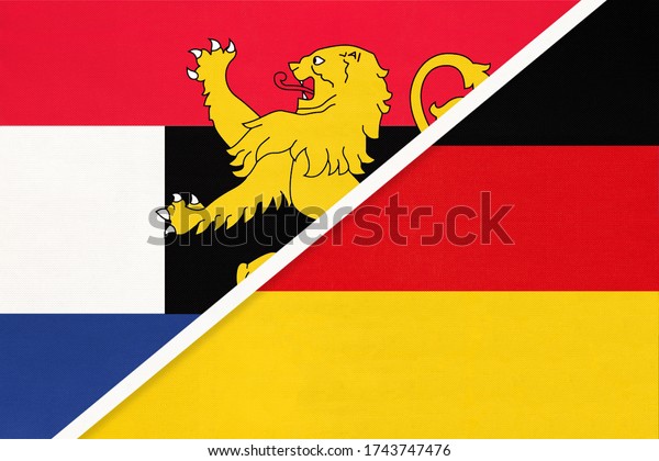 オランダの繊維からドイツ連邦共和国とベネルクス連合国旗 ルクセンブルク ベルギー国 のイラスト素材