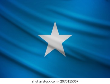 Federal Republic Somalia Flag Blowing Wind Stock Illustration ...